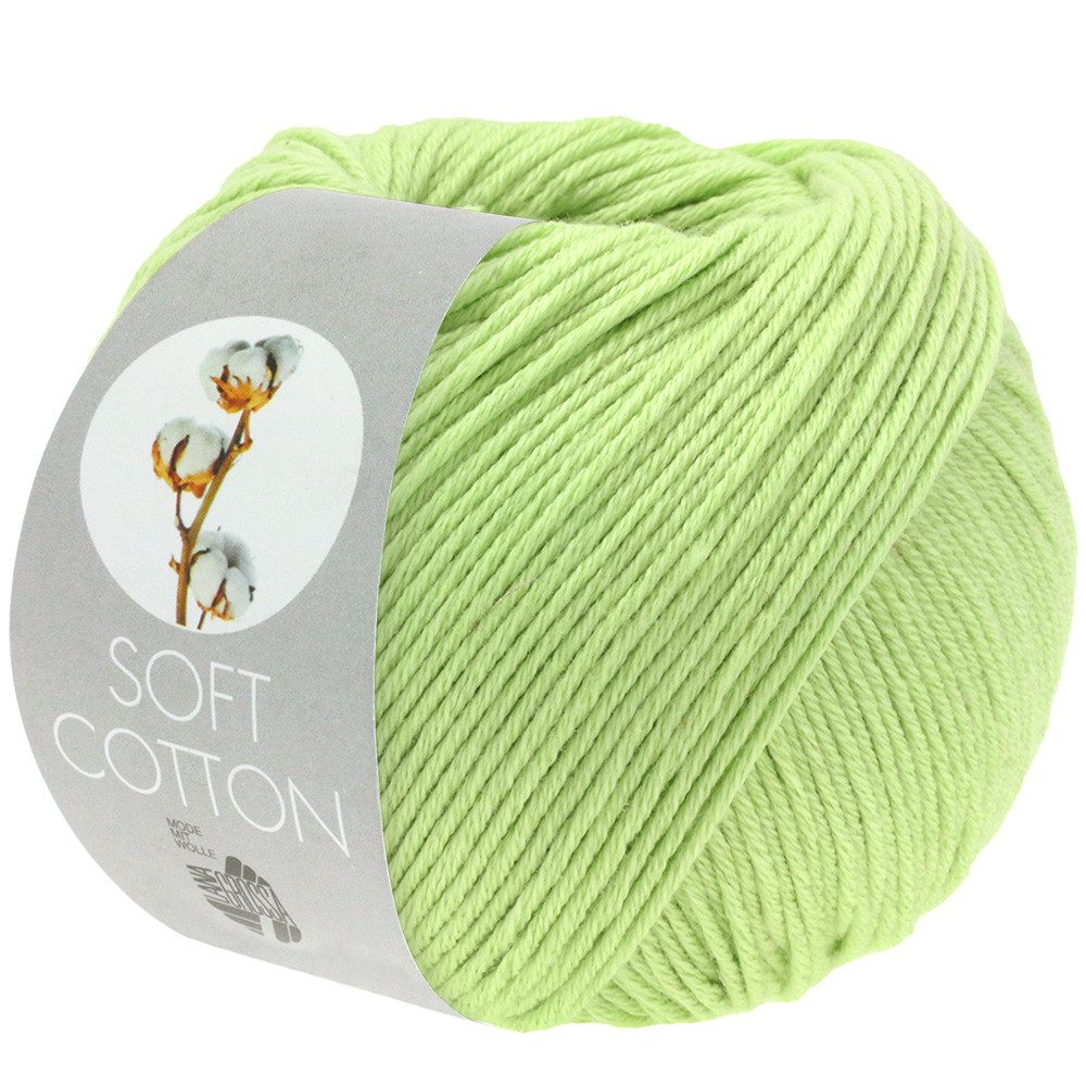 LANA GROSSA SOFT COTTON Häkelwolle, 140 m (weiches, vielseitiges Garn für höchsten Tragekomfort), 50 g