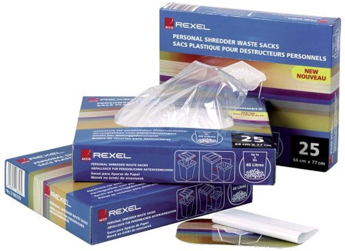 REXEL Aktenvernichter-Auffangbeutel Plastikabfallsack AS1000 115l VE=100 Stück