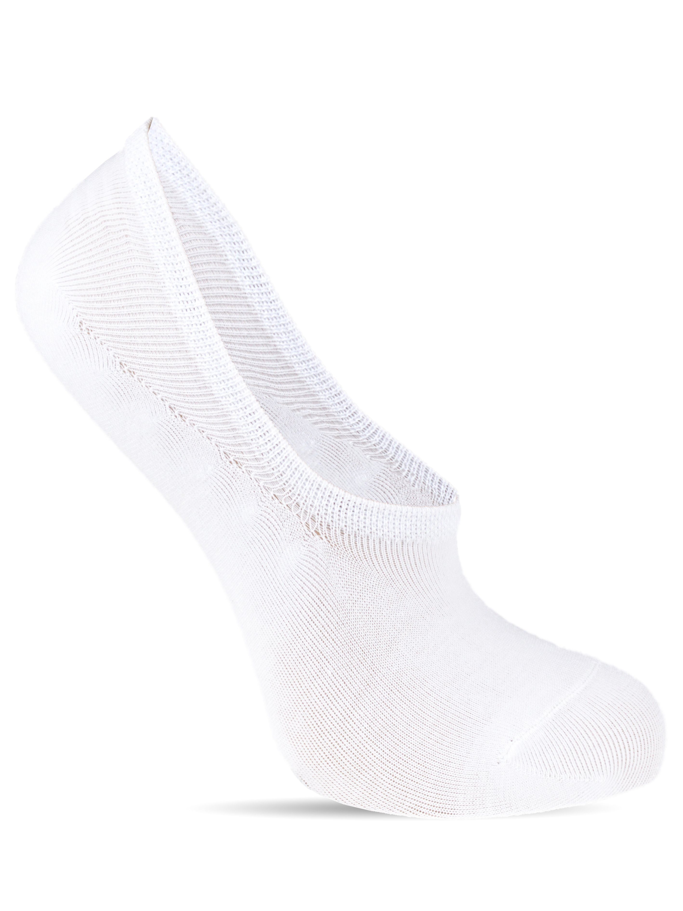 Socked Füßlinge Sneaker-Socken Silikonstreifen Ferse der Herren unsichtbar im Schuh, in Damen (12-Paar)