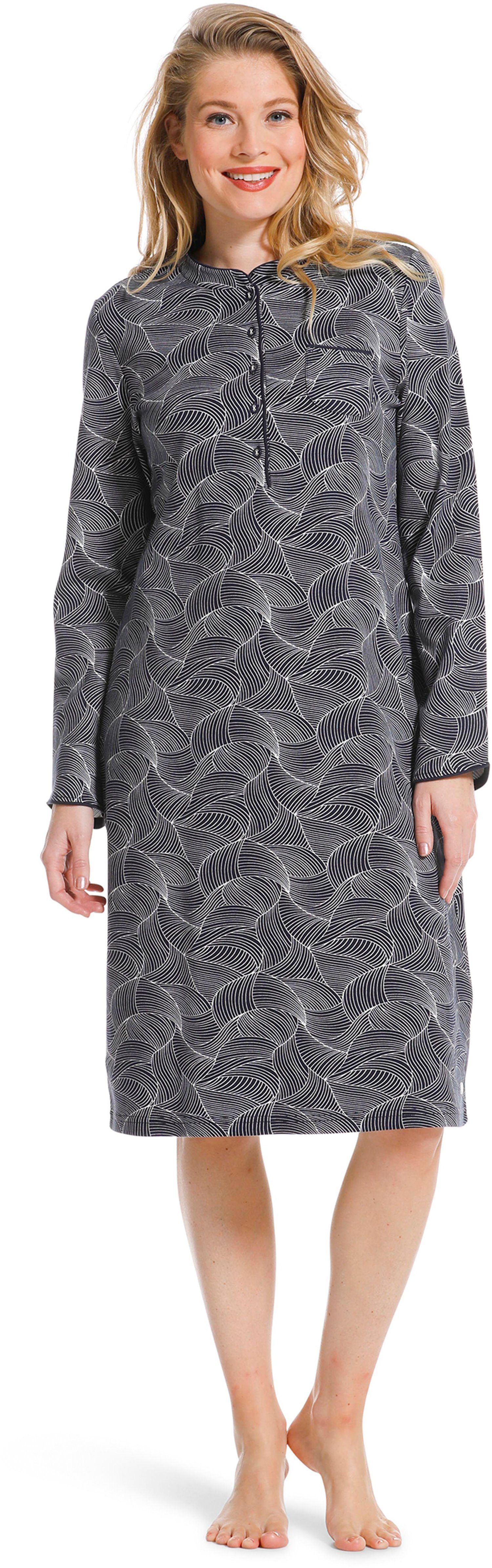 Pastunette Nachthemd Damen Nachthemd mit Knopfleiste (1-tlg) auch in  Übergrößen