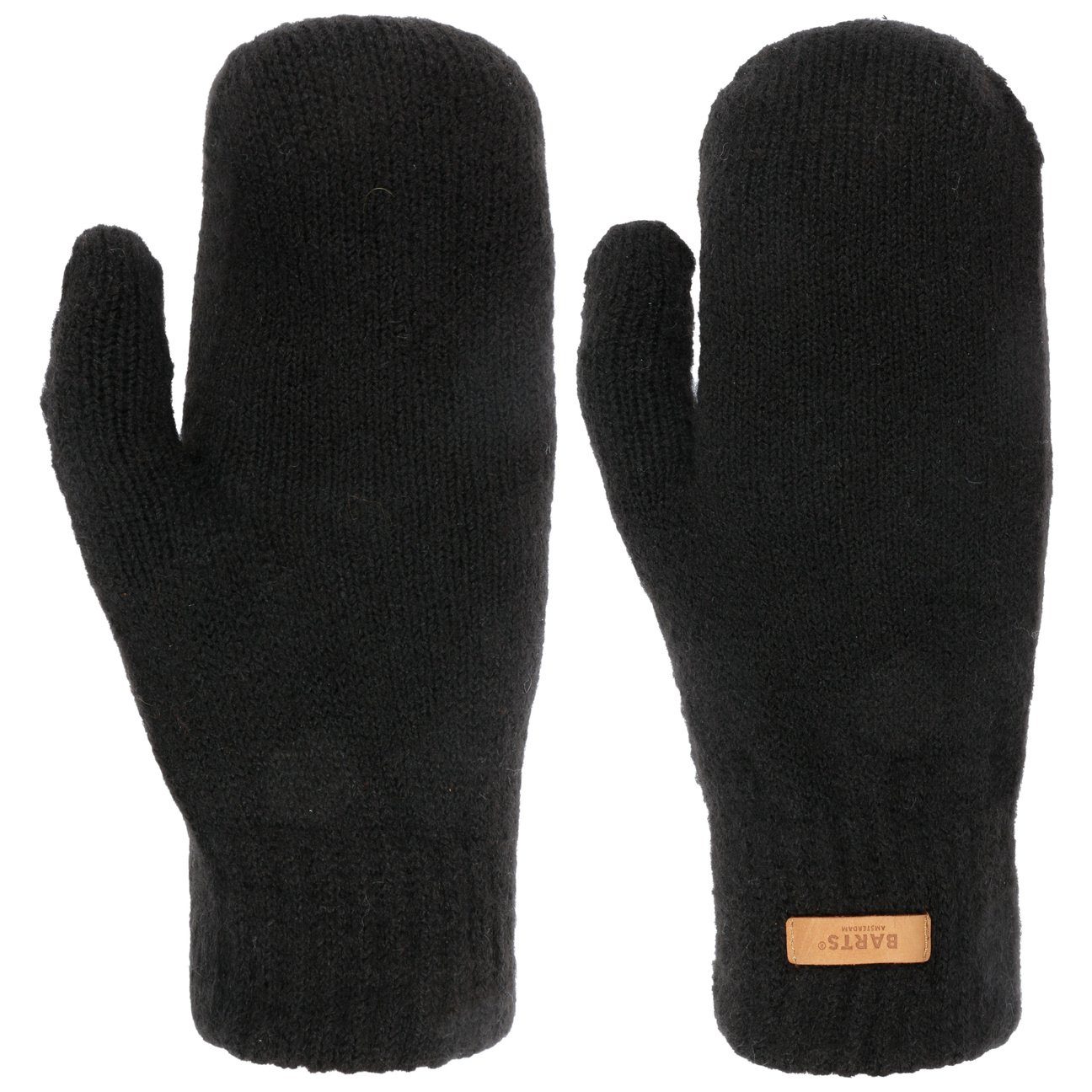 Barts Strickhandschuhe Handschuhe mit Futter schwarz