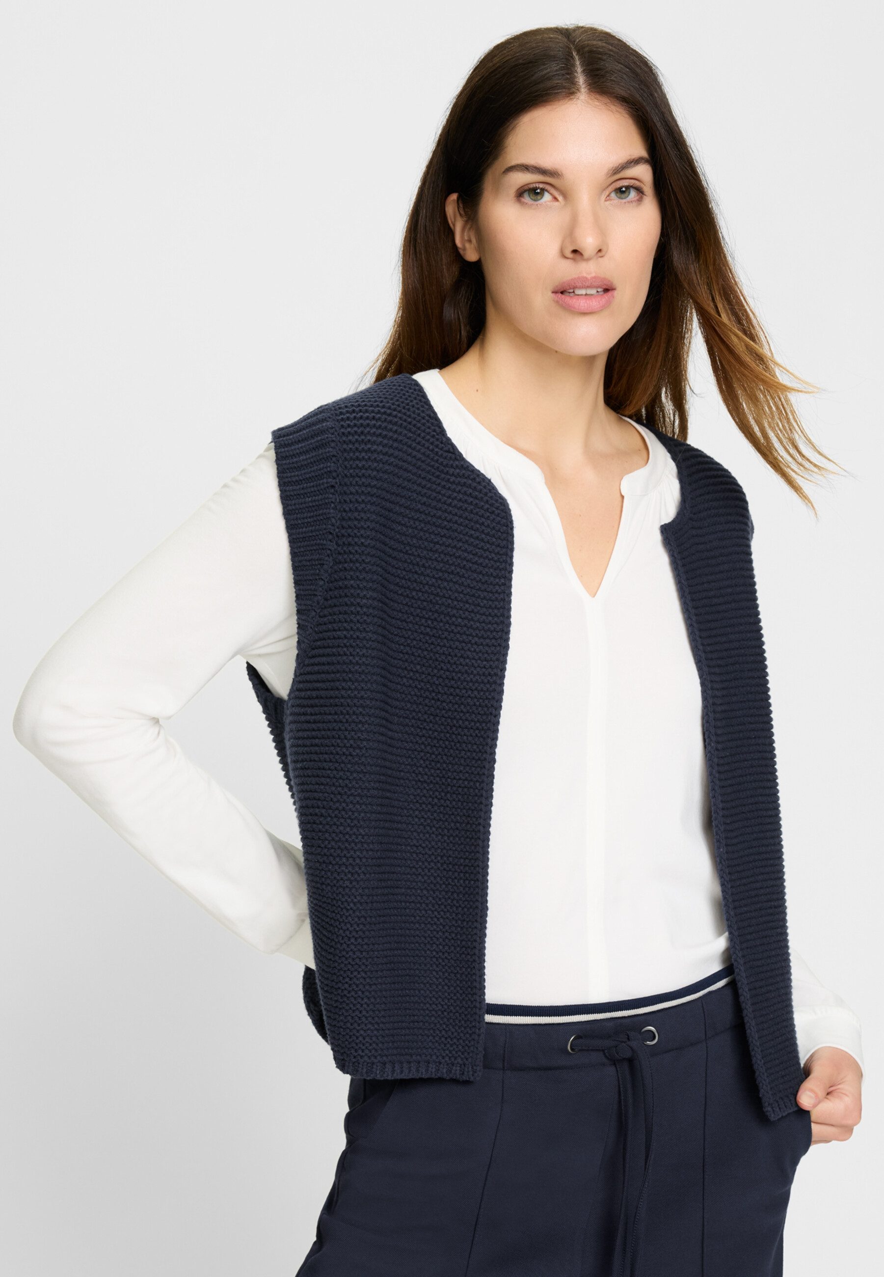 Olsen Cardigan Weste mit offener Front