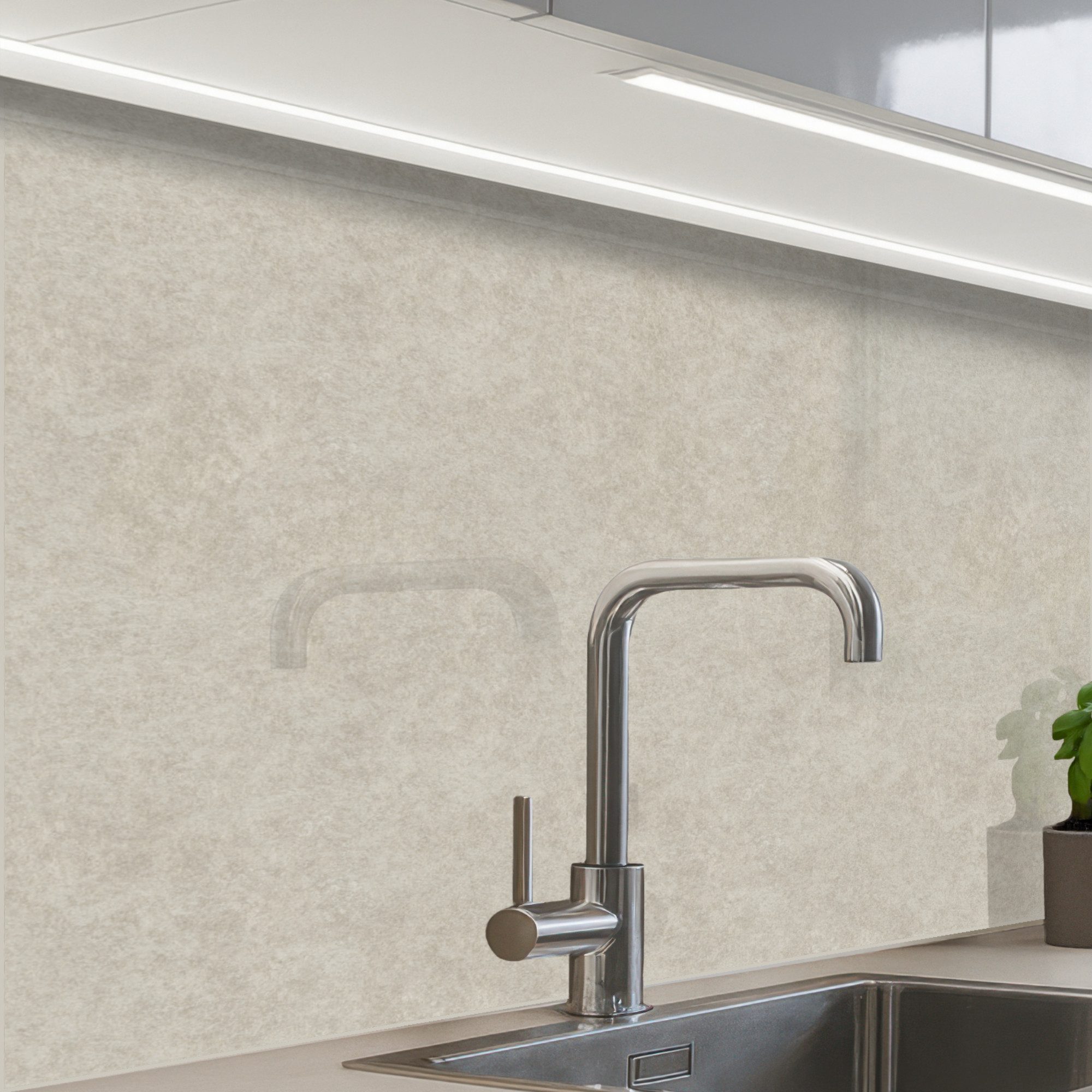 KitchenYeah Küchenrückwand selbstklebend Stein - Beton - Muster, (1-tlg), S günstig online kaufen