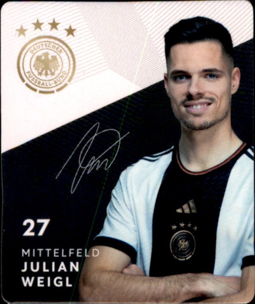 REWE Sammelkarte Karte 27 - Julian Weigl - WM 2022 REWE