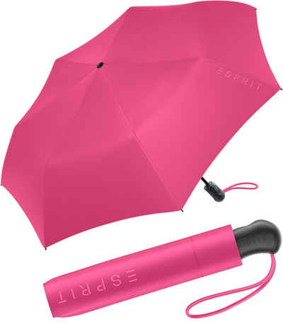 Esprit Stockregenschirm Damen Easymatic Light Auf-Zu Automatik HW 2023, in den neuen Trendfarben - magenta