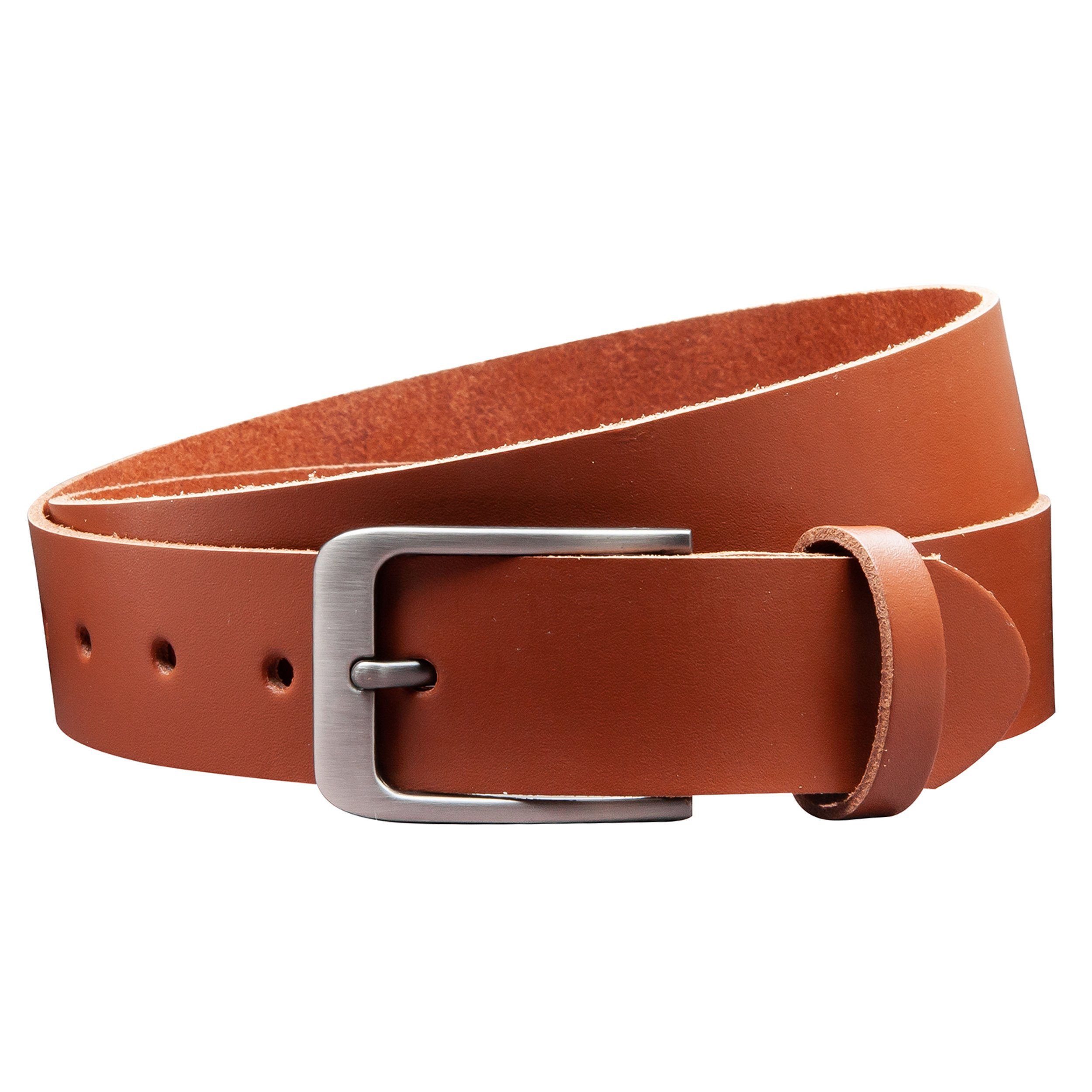 COLOGNEBELT Ledergürtel OM411-SL-Cognac MADE IN GERMANY, Cognac Kürzbar, 10 günstig online kaufen