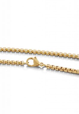 Akitsune Edelstahlkette Malleum Halskette Gold 90 cm
