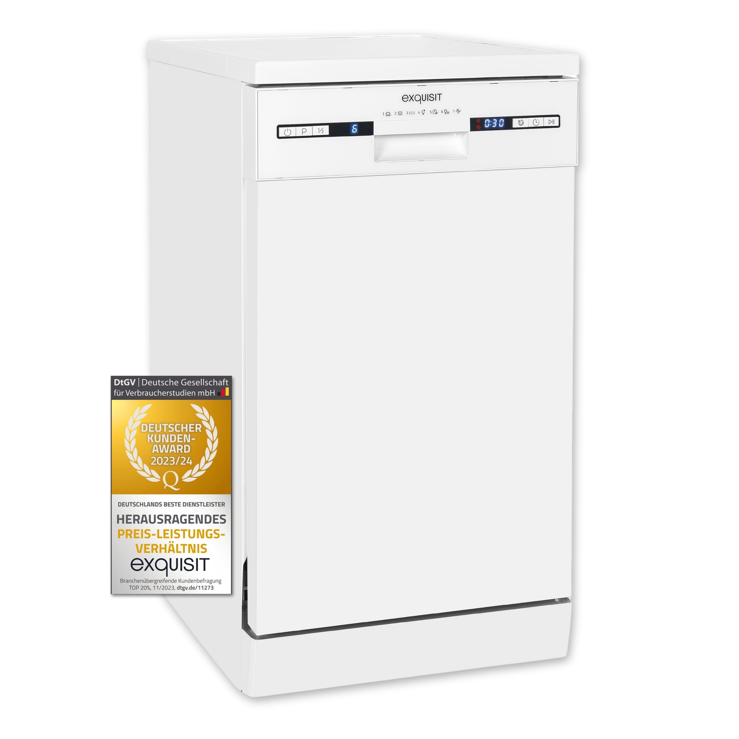 Exquisit Standgeschirrspüler PLUS GSP9309-030E