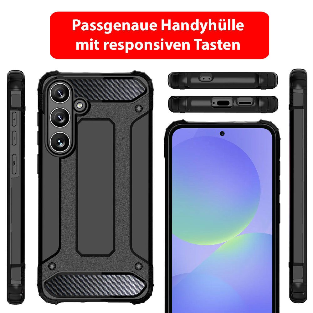 FITSU Handyhülle Outdoor Hülle für Samsung Galaxy A36 Case Armor Cover 6,7 Zoll, Handyhülle Outdoor Case für Galaxy A36 Hülle mit Eckenschutz