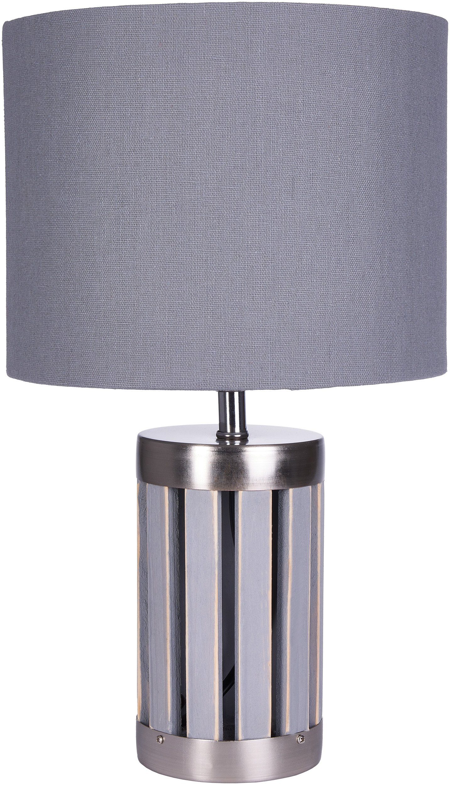 BRUBAKER Tischleuchte Nachttischlampe Holz, Tischlampe, Ohne günstig online kaufen