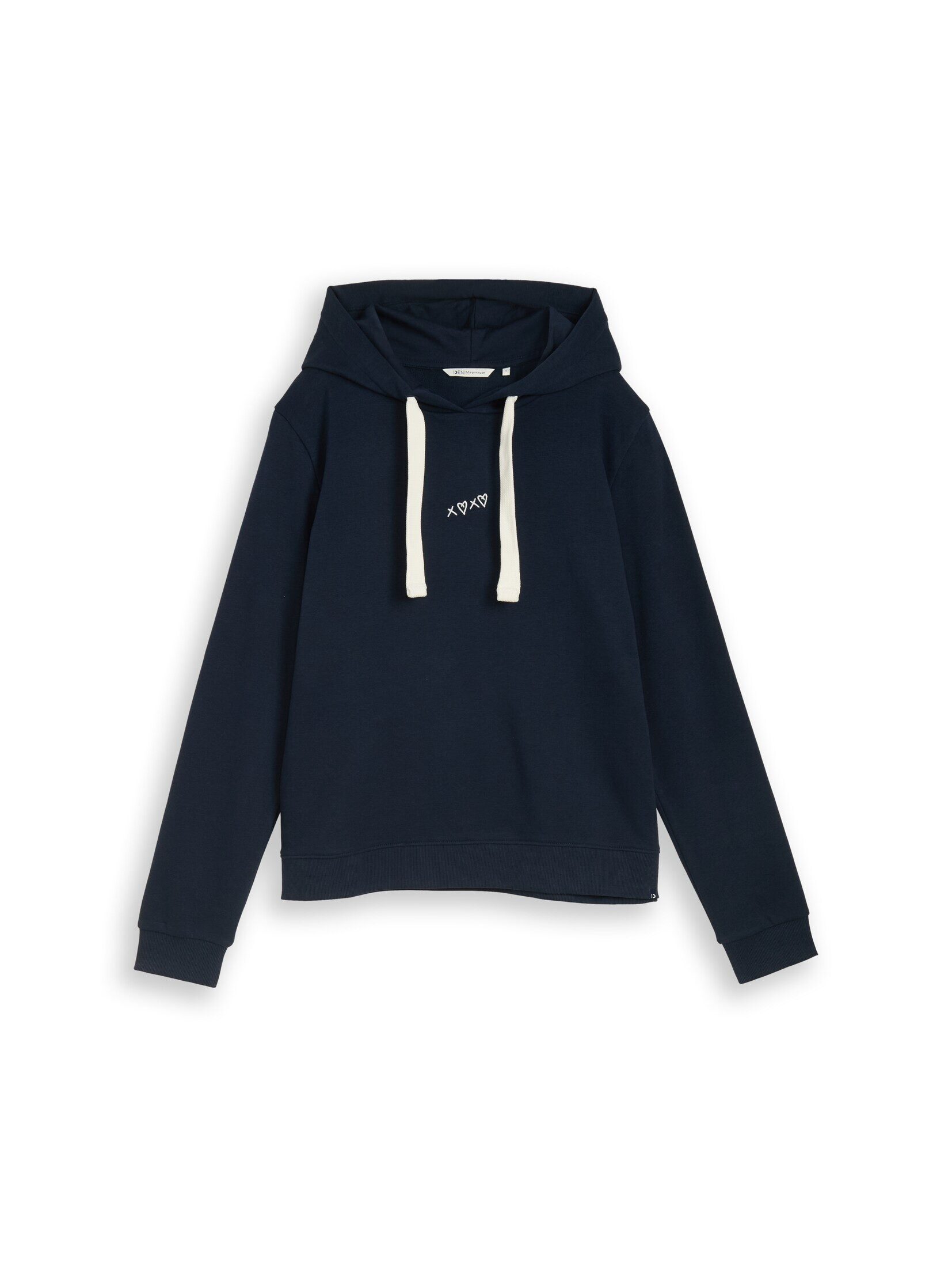 TOM TAILOR Denim Sweatshirt Strick & Sweatshirts Hoodie Sweatshirt mit Stickerei