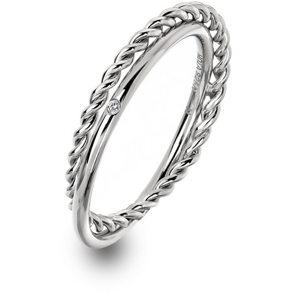 Diamond Fingerring Luxury silver ring with the right Jasmine DR210 - Circuit: 59 mm