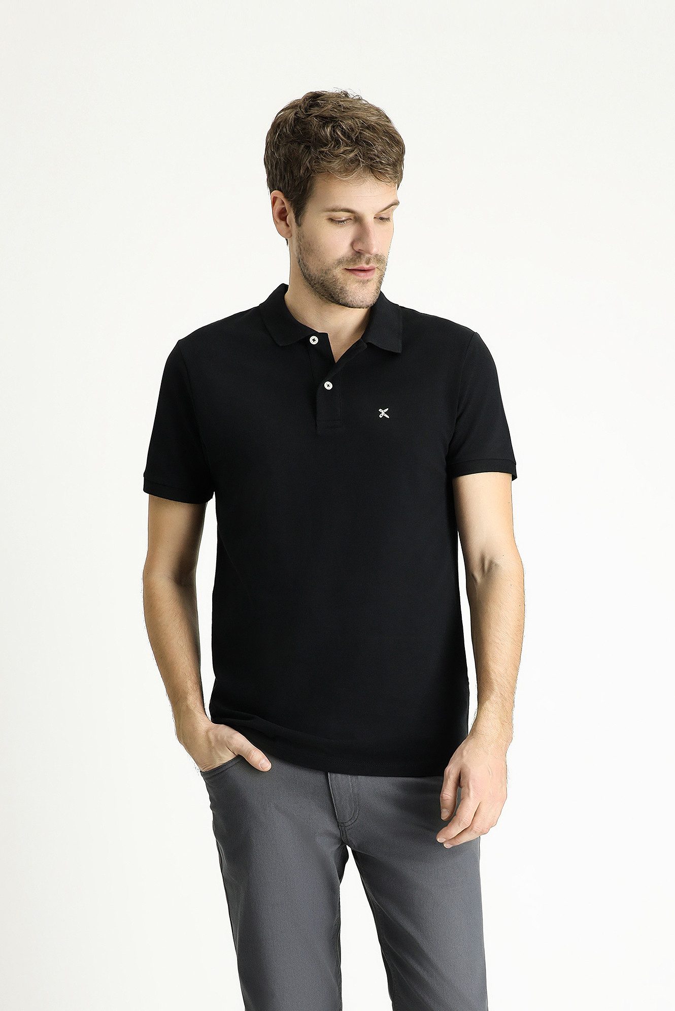 KIGILI Poloshirt Slim Fit Polo-Shirt für Herren aus Baumwolle (1er pack) günstig online kaufen