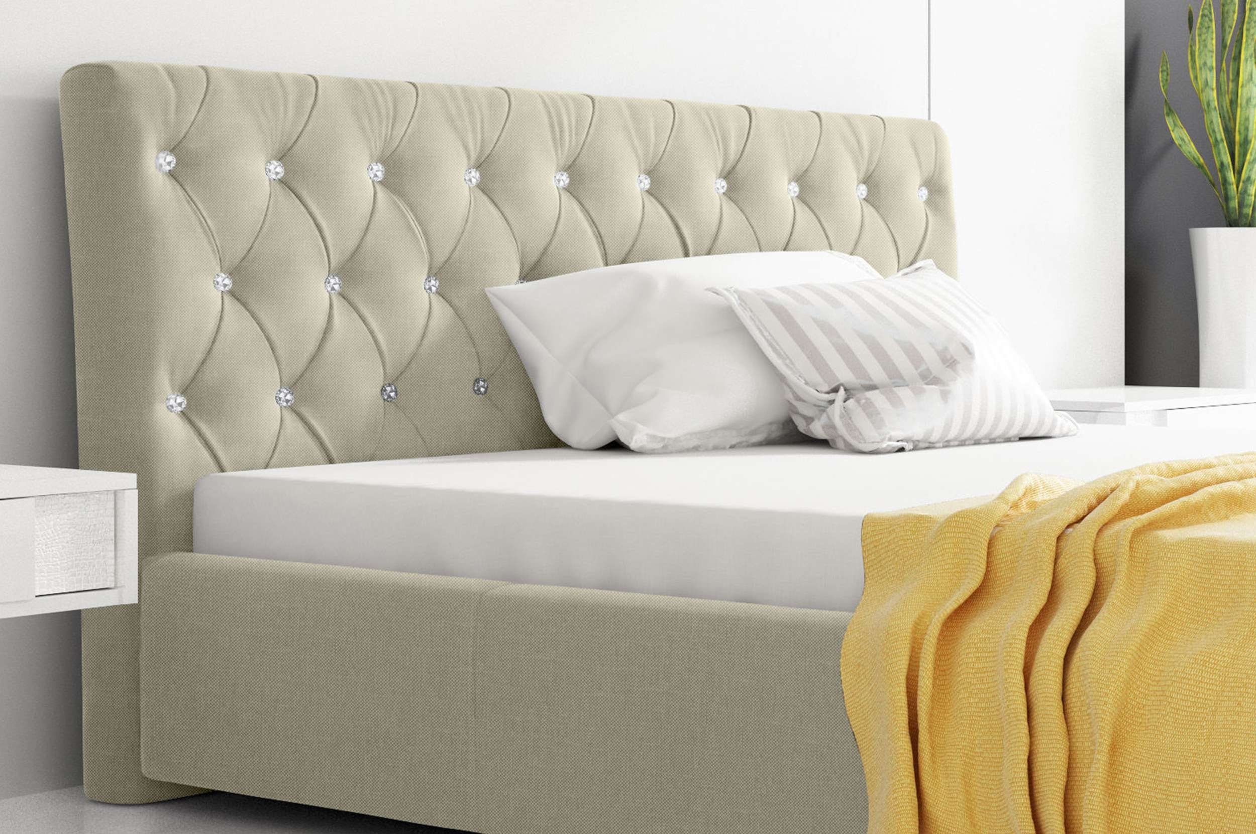 99rooms Polsterbett Kevin (Schlafzimmerbett, Bett), 120/140/160/180/200x200 günstig online kaufen