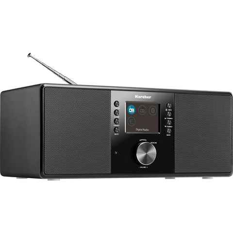 Karcher DAB 5000+ Digitalradio (DAB) (Digitalradio (DAB), FM-Tuner, UKW mit RDS, 10 W, Bluetooth, Sleep-Timer/Weckfunktion, Kopfhöreranschluss, Farbdisplay)