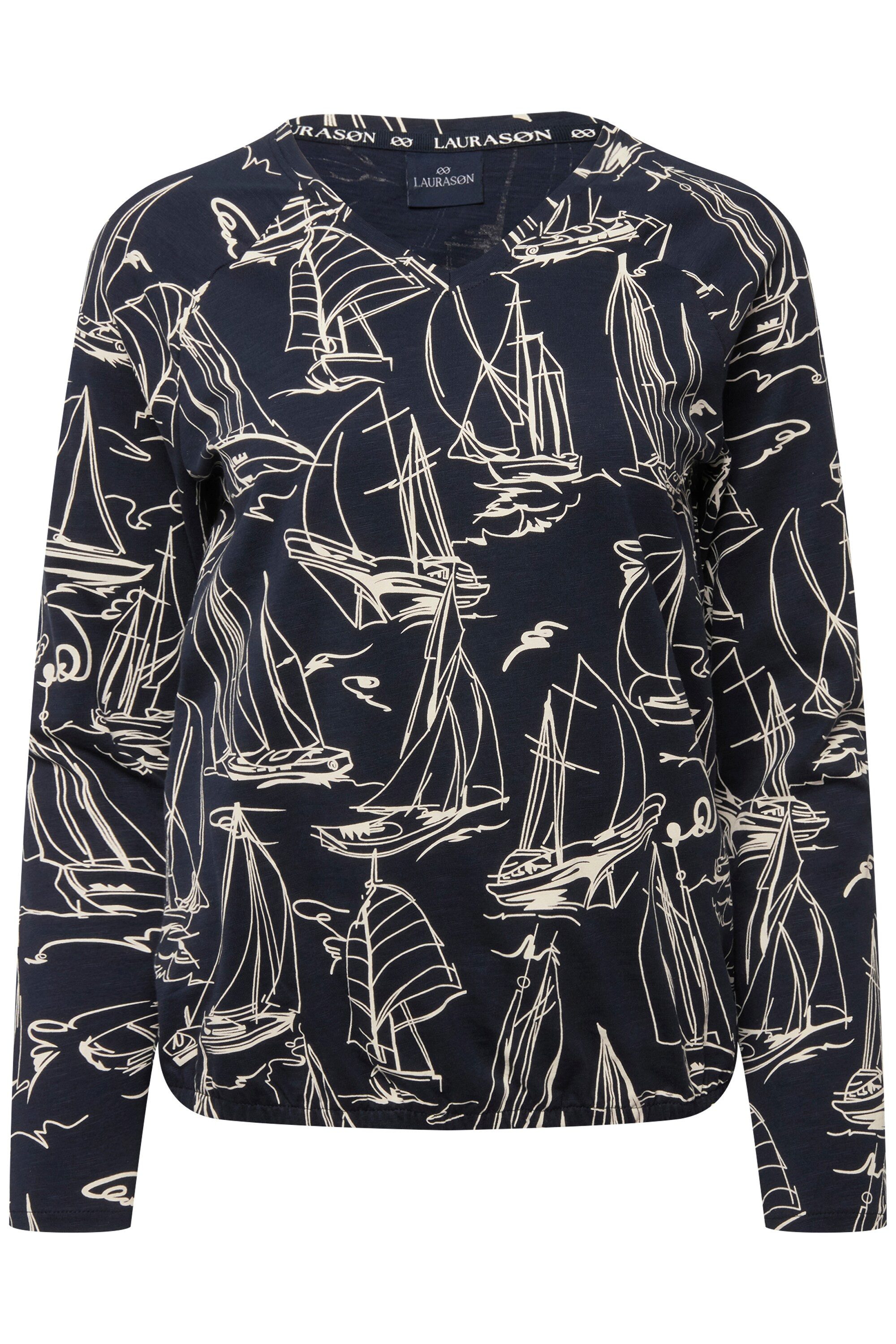 Laurasøn T-Shirt T-Shirt Boote Print günstig online kaufen