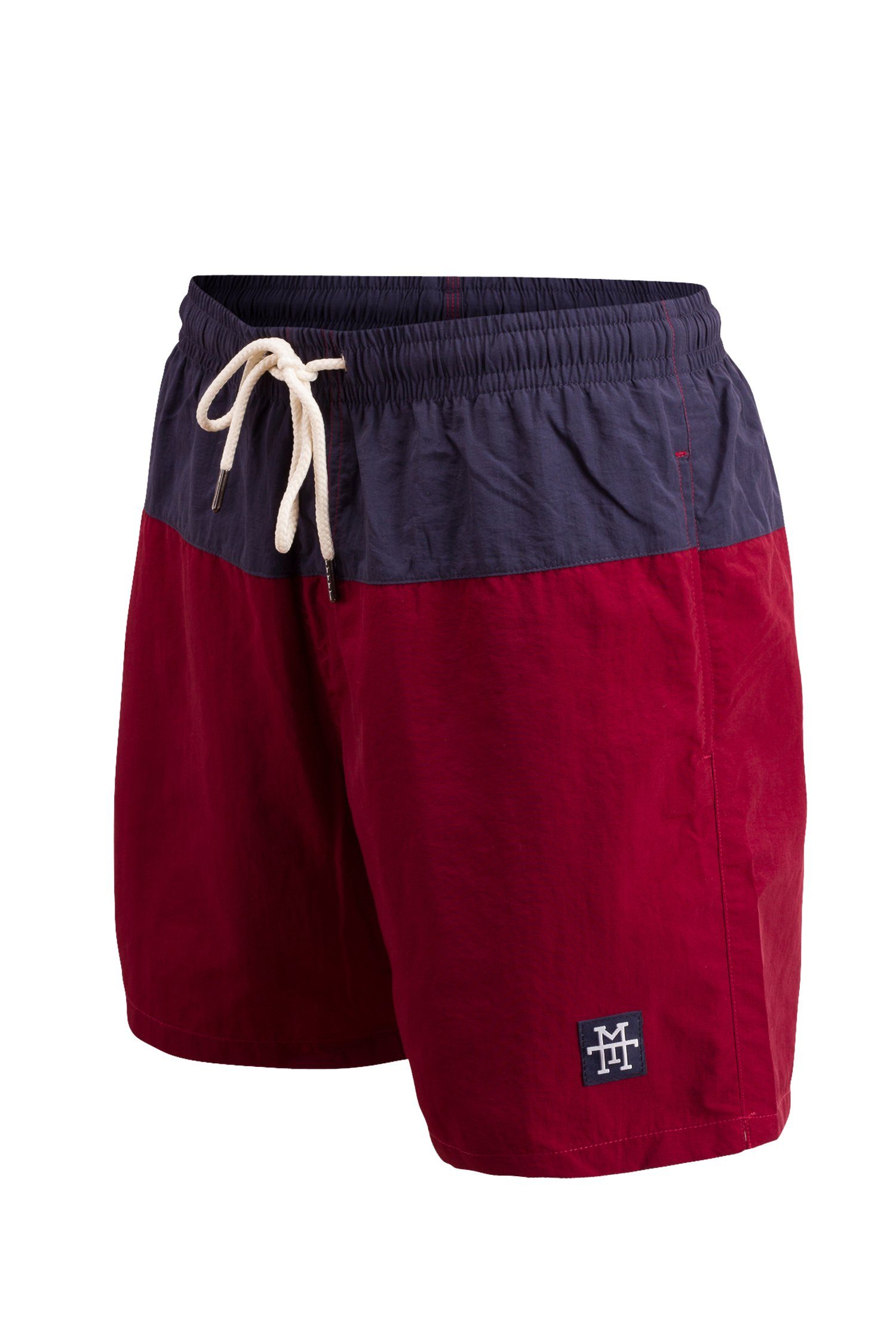 Manufaktur13 Badeshorts Swim Shorts - schnelltrocknend Badehosen Red/Navy