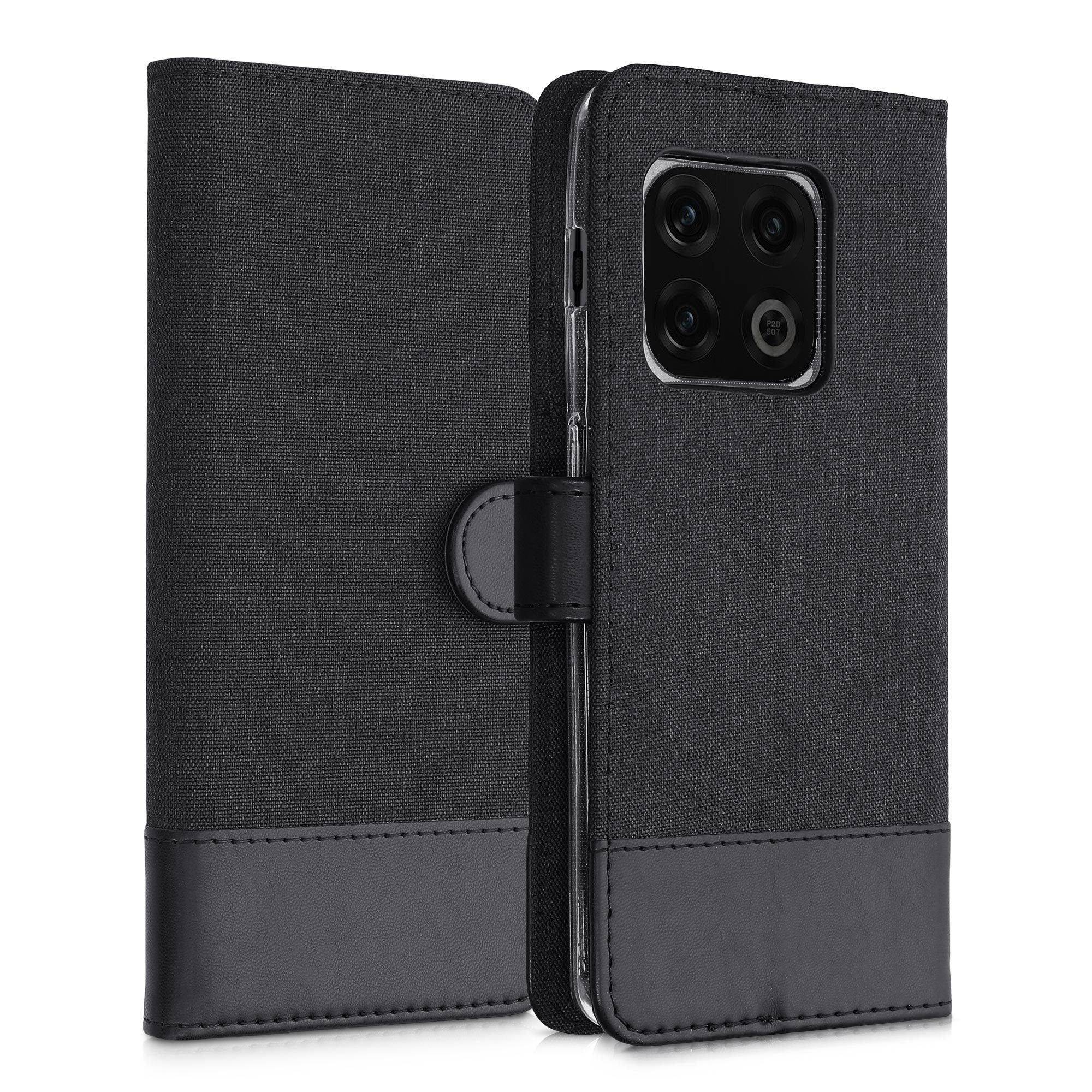 kwmobile Handyhülle Wallet Case für OnePlus 10 Pro 5G, Hülle mit Ständer - Handyhülle Kartenfächer