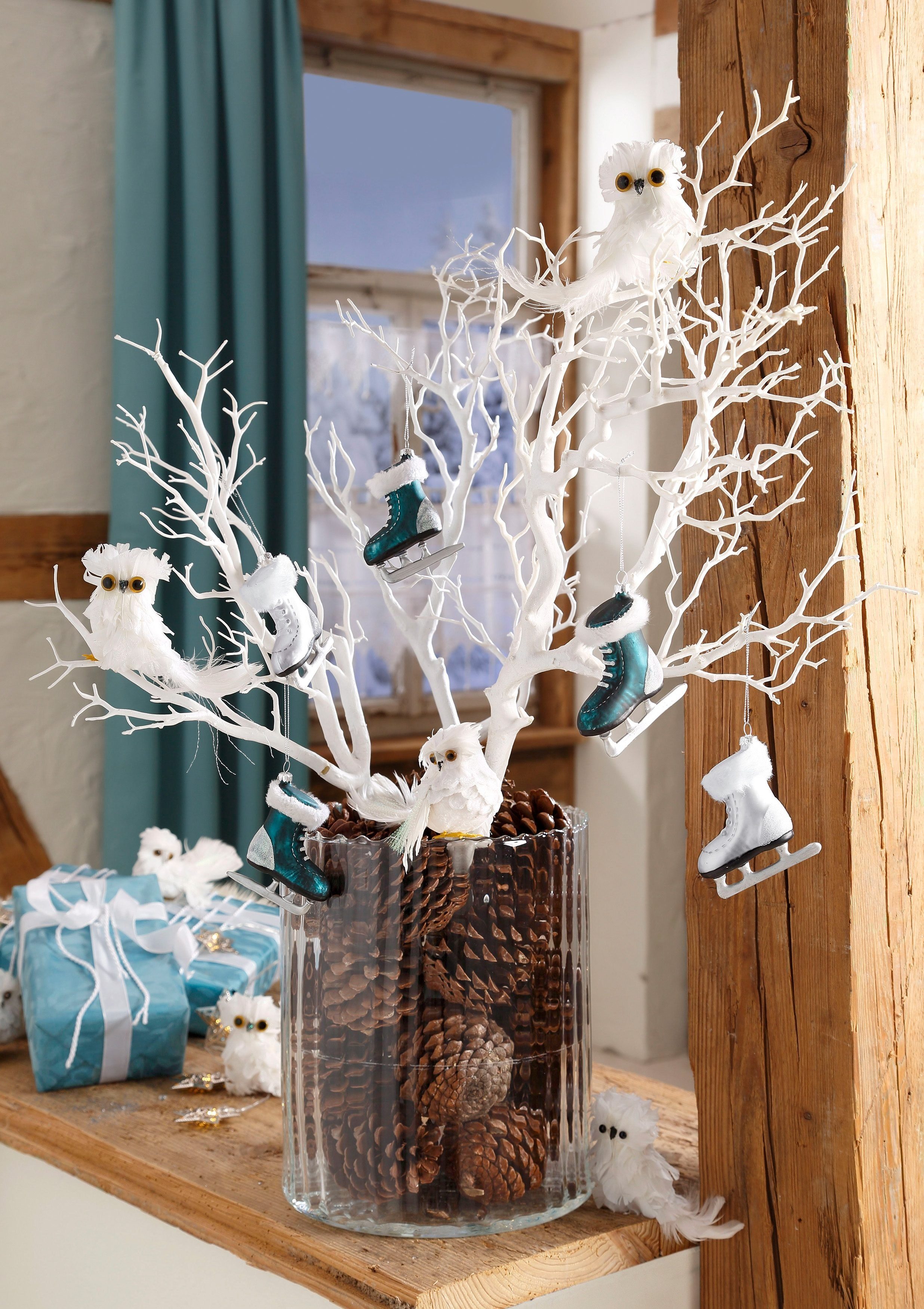 Winterliche Kunstpflanze Weihnachtsdeko Zweig, OTTO home, Höhe 73 cm, Deko-Ast