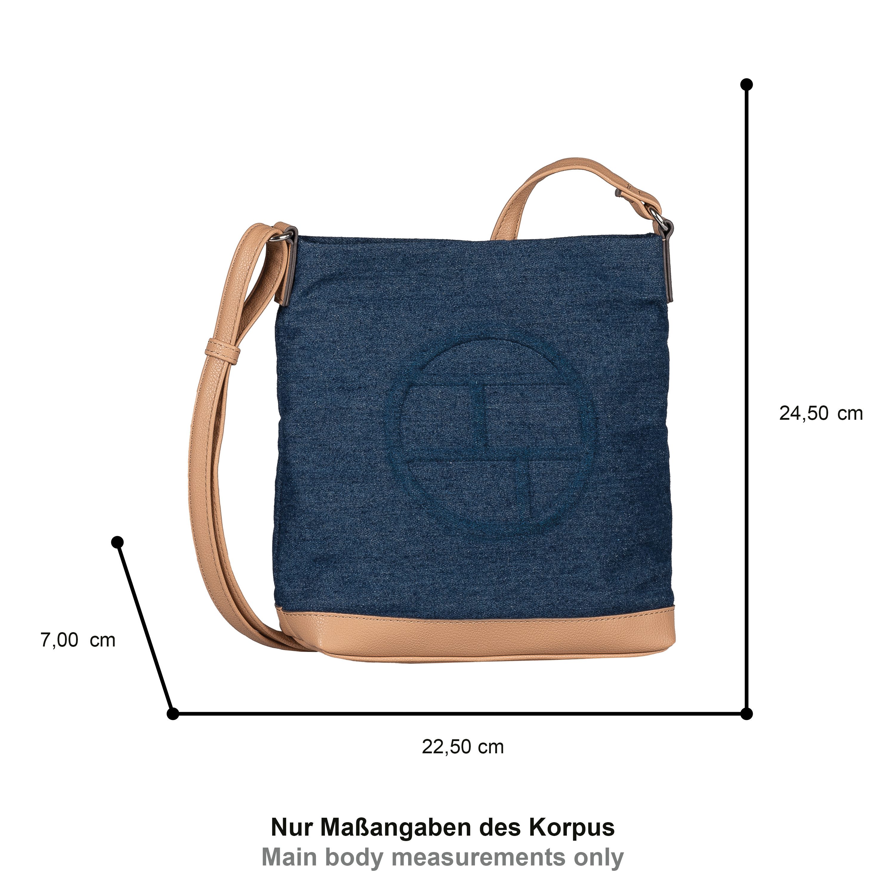 TOM TAILOR Umhängetasche Gilda, Damen Schultertasche in sommerlichem Streifen-Look