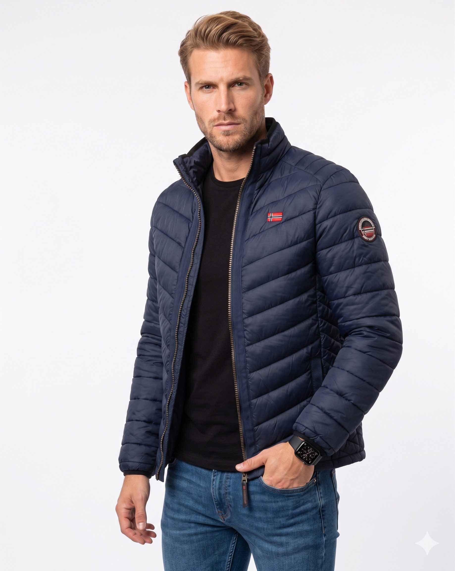 Geographical Norway Steppjacke Herren leichte Übergangsjacke für Frühling & Herbst