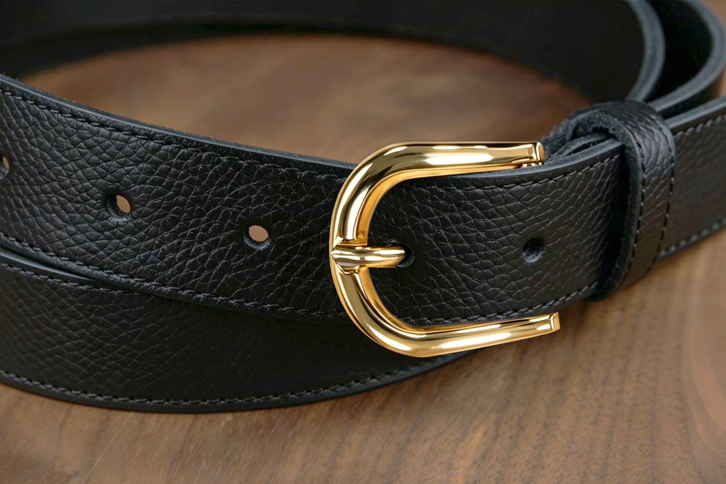 Fomax Ledergürtel Damen aus Echtleder 3 cm breit, Made in Italy (Schmaler Hüftgürtel) Anzuggürtel, Jeansgürtel für Kleid & Stoffhosen, kürzbar – Bild 3 von 5