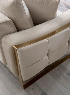JVmoebel Ecksofa Ecksofa L Form Sofa Design Couchen Polster Textil Eck Garnitur Beige
