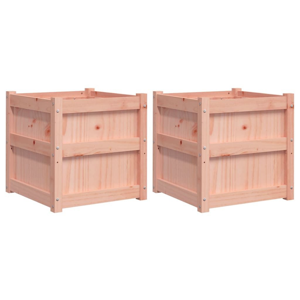 vidaXL Blumentopf Pflanzkübel 2 Stk. Massivholz günstig online kaufen