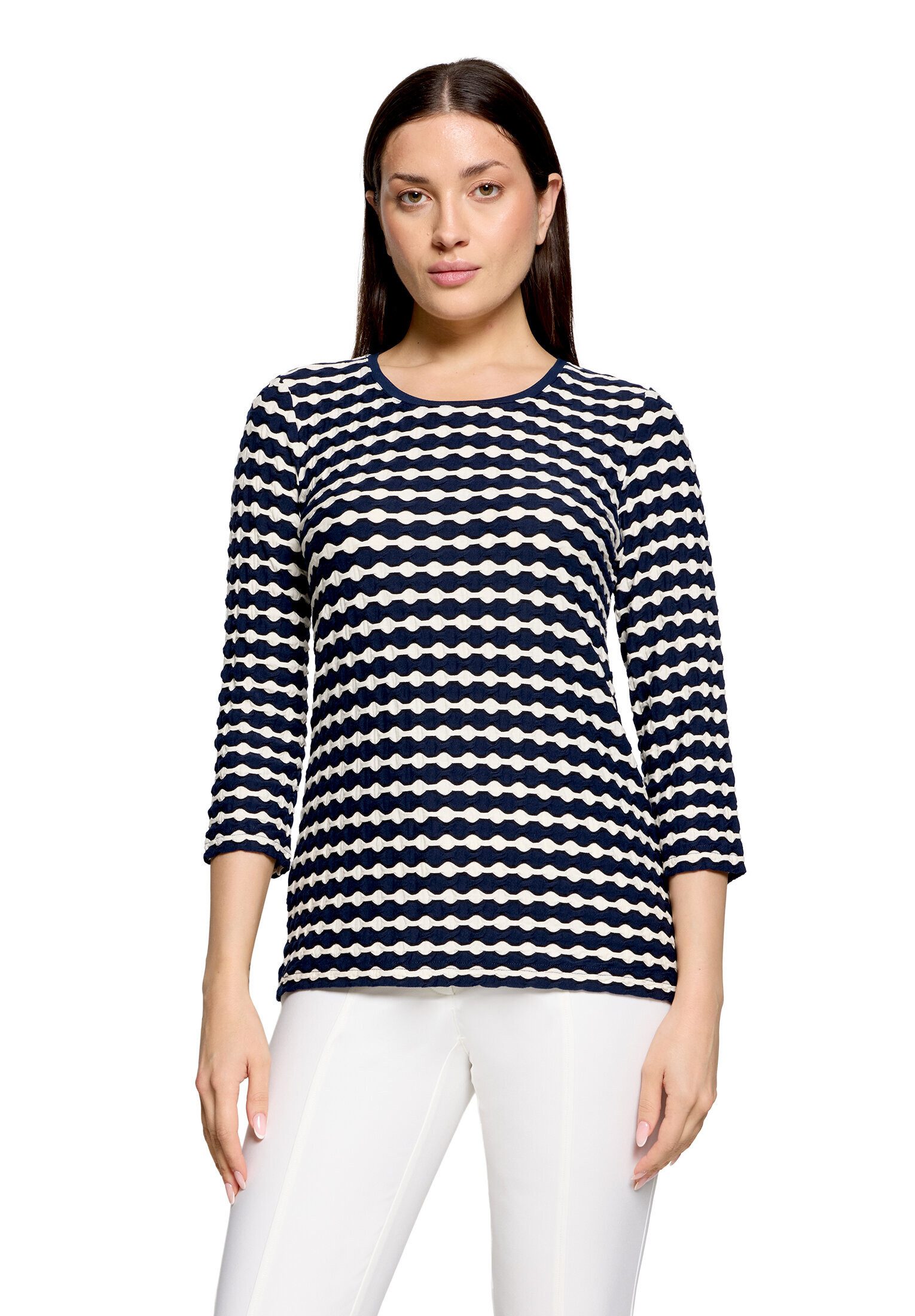 Betty Barclay 3/4-Arm-Shirt Damen mit Rundhalsausschnitt (1-tlg) Material