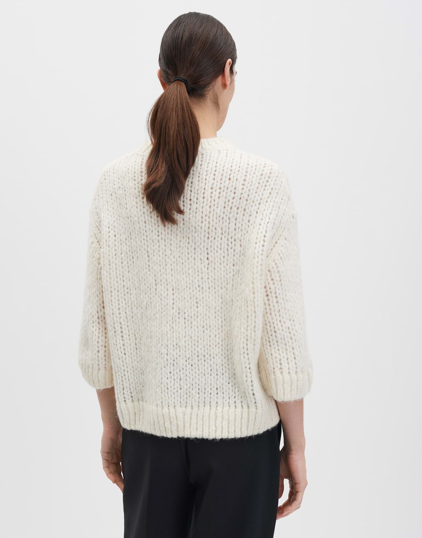 someday Strickpullover TARIAH Regular aus Alpaka Wollmix gerader Schnitt, flauschige Oberfläche