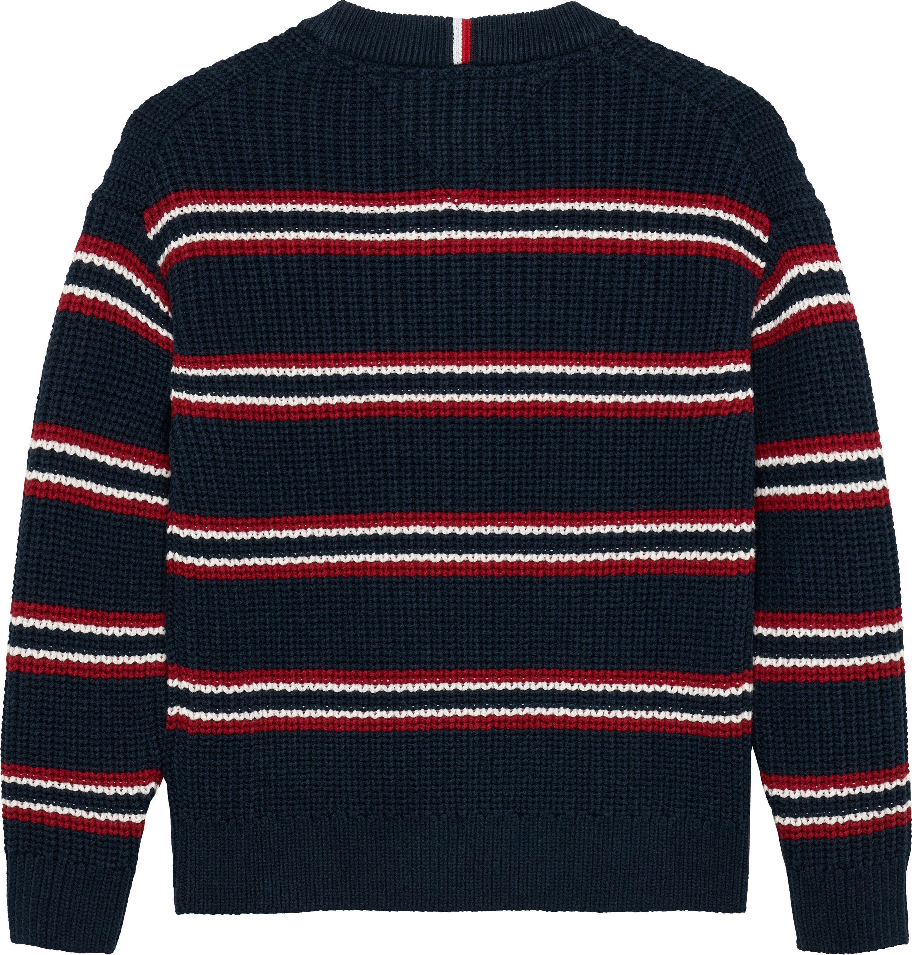 Tommy Hilfiger Strickpullover HALF CARDIGAN C-NECK SWEATER Kinder bis 16 Jahre