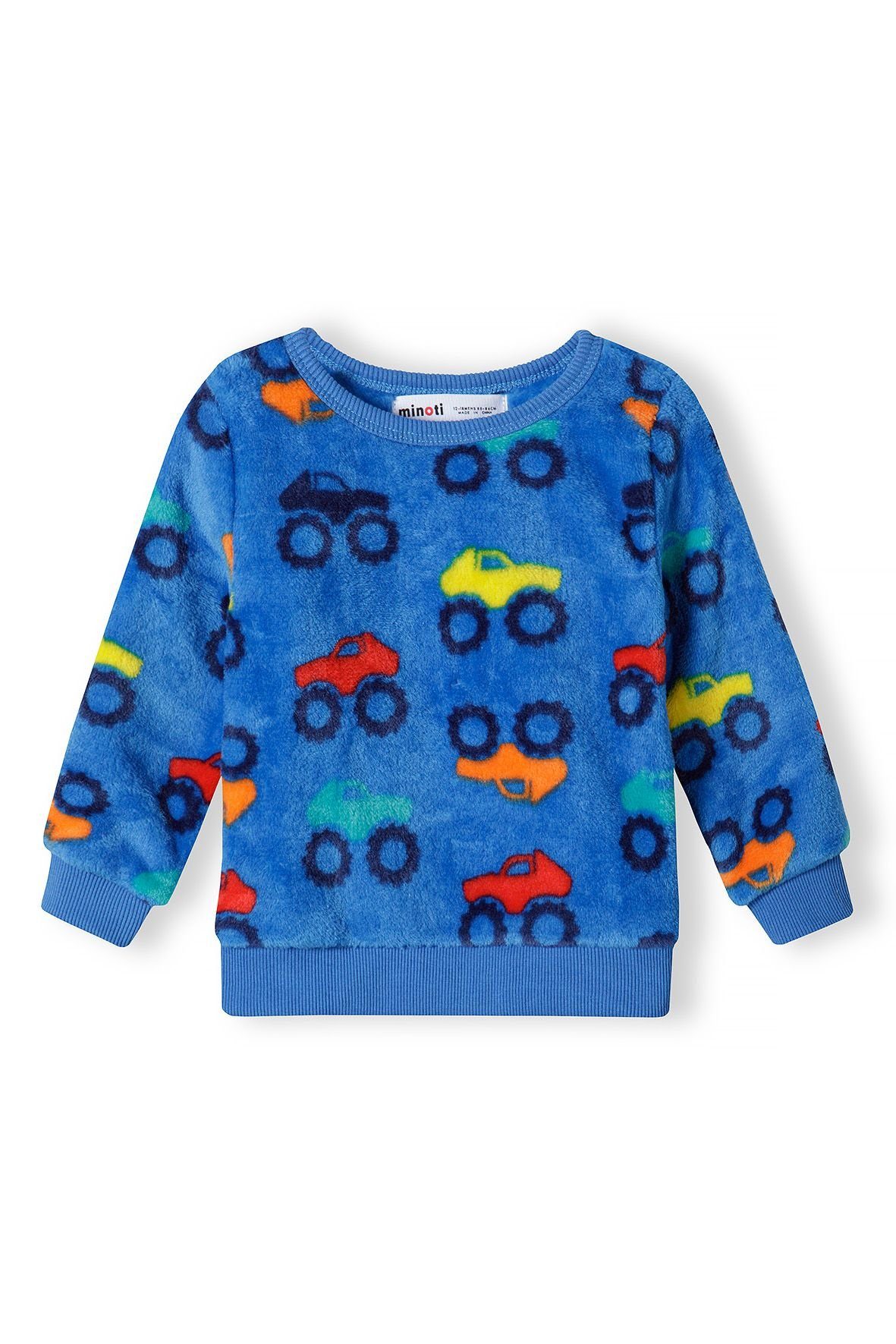Pyjama aus MINOTI Königsblau (12m-8y) Teddyfleece