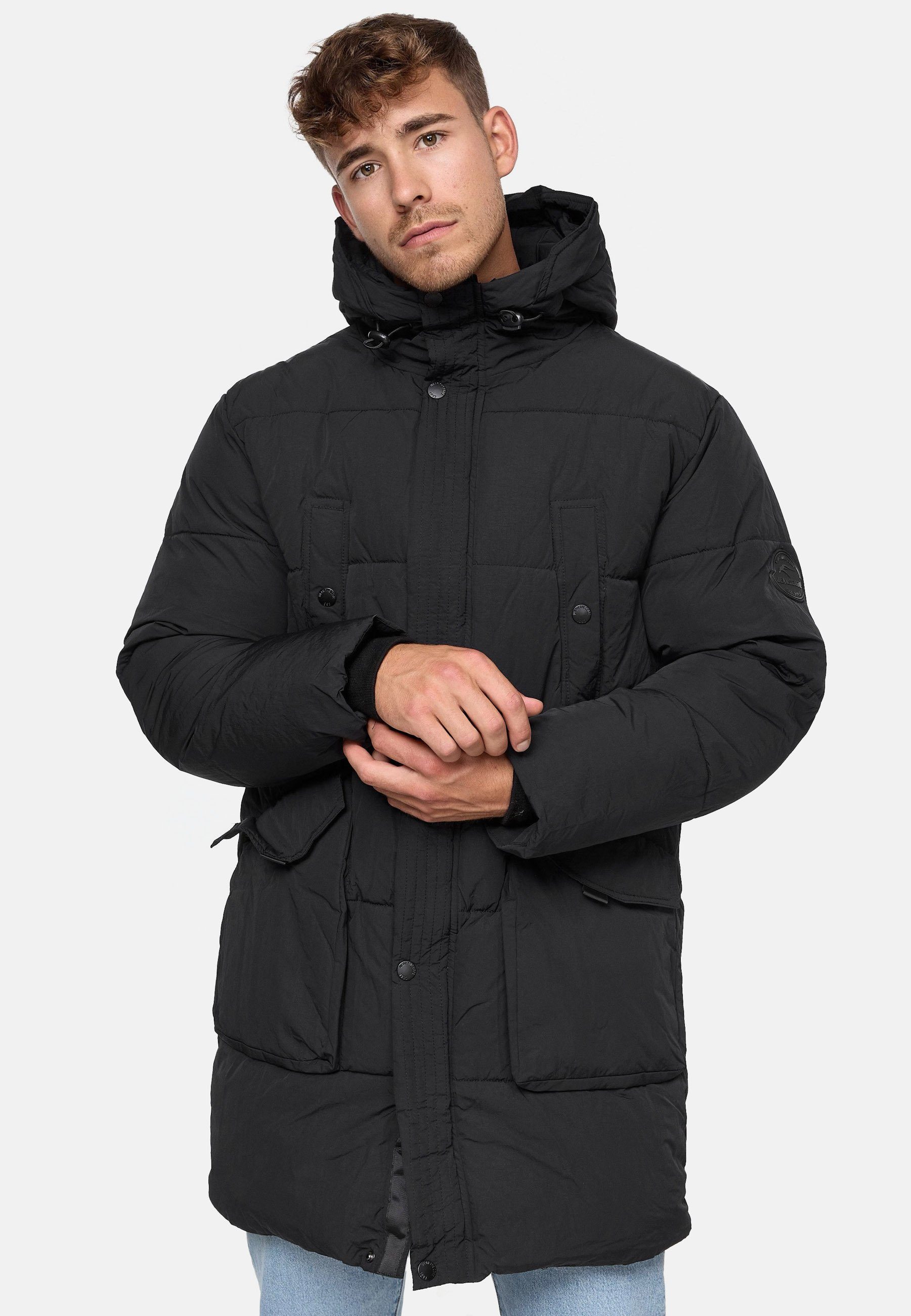 Indicode Winterjacke Dexter Black