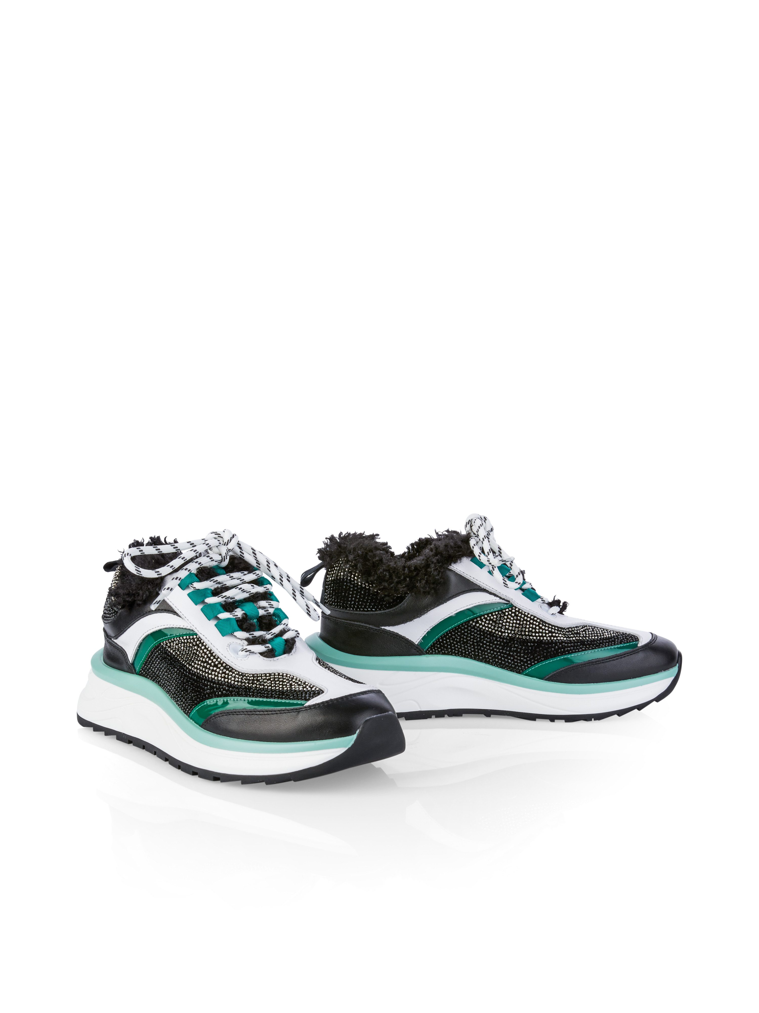 Marc Cain Sneaker in feiner Material-Kombination Slipper