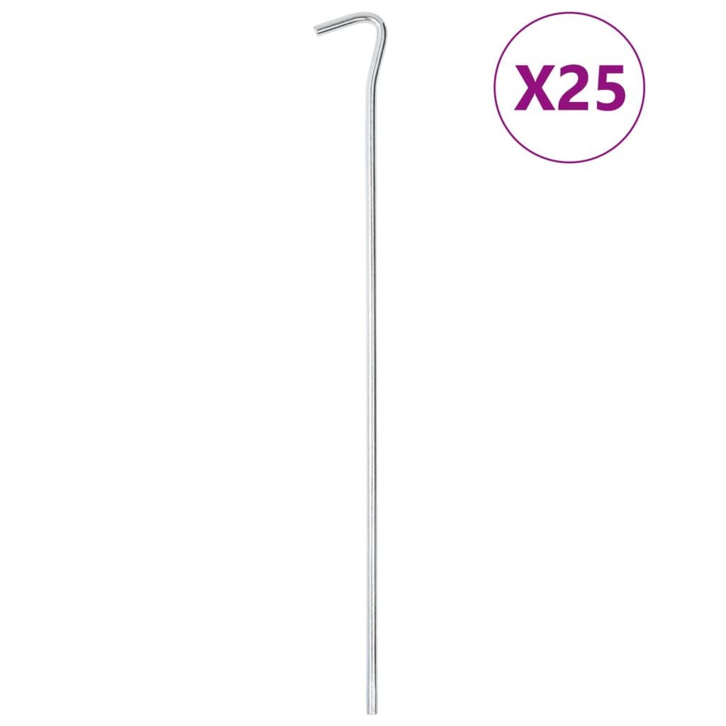 vidaXL Zeltstange Zeltheringe 25 Stk. 30 cm Ø5 mm Verzinkter Stahl, (25-St)