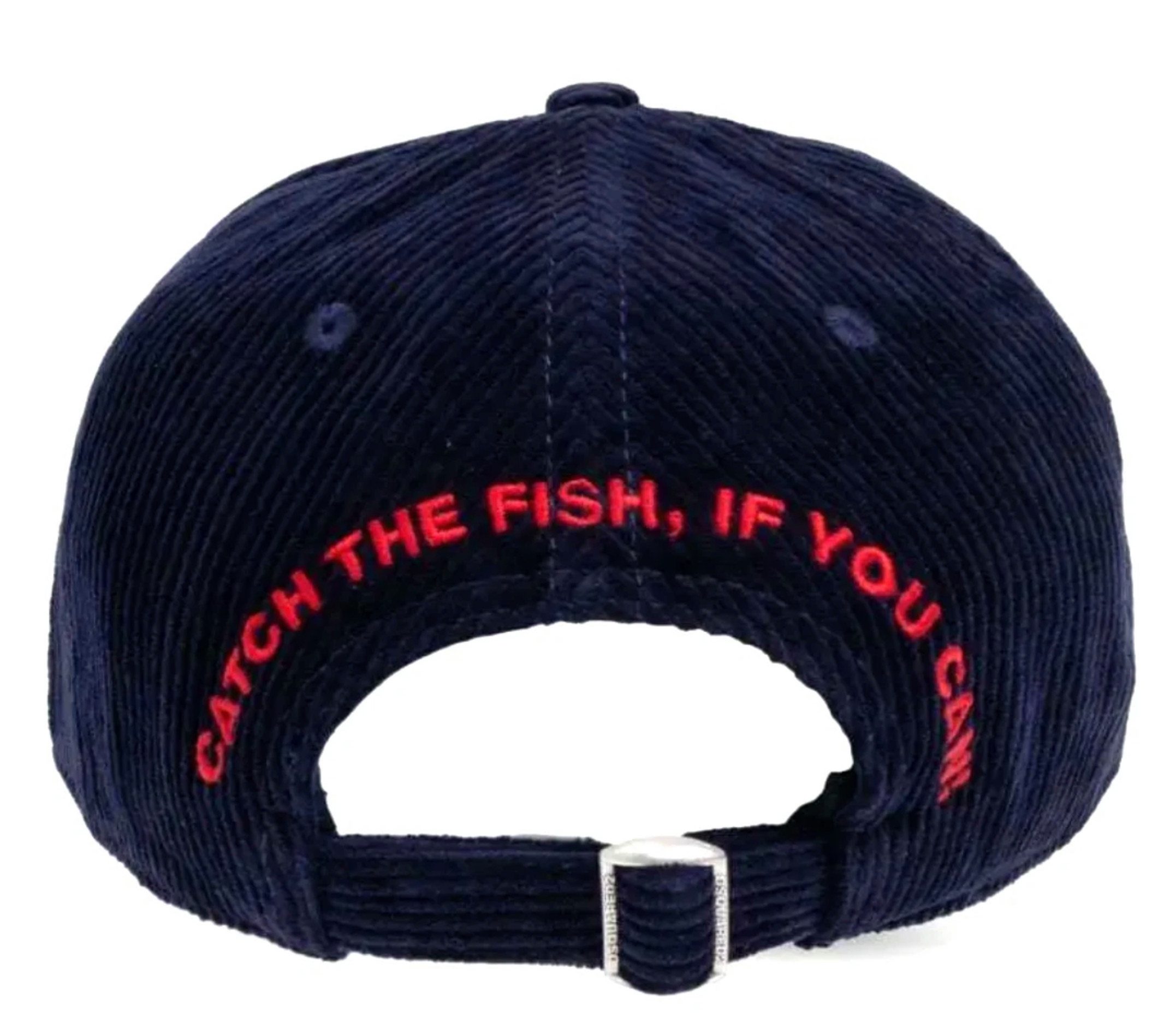 Dsquared2 Baseball Cap Catch me if you can Basecap Cap Mütze Basebalkappe Unisex Hochwertiger Corduroy für strukturierte Premium-Optik