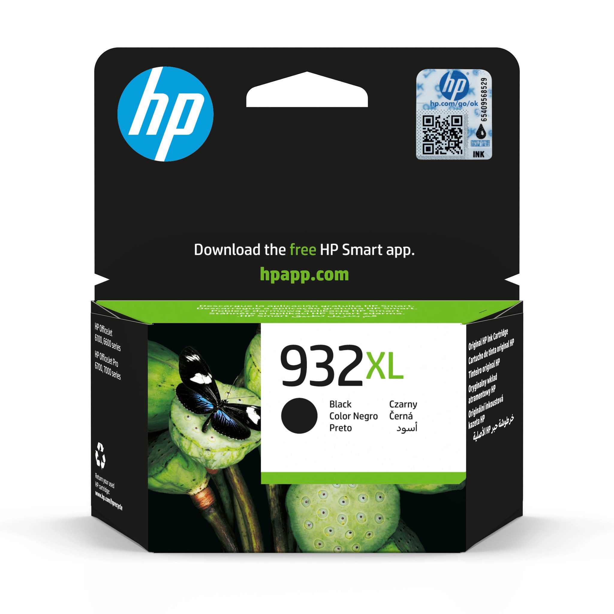 HP Tintenpatrone Nr. 932XL CN053A Schwarz (ca. 100 Tintenpatrone