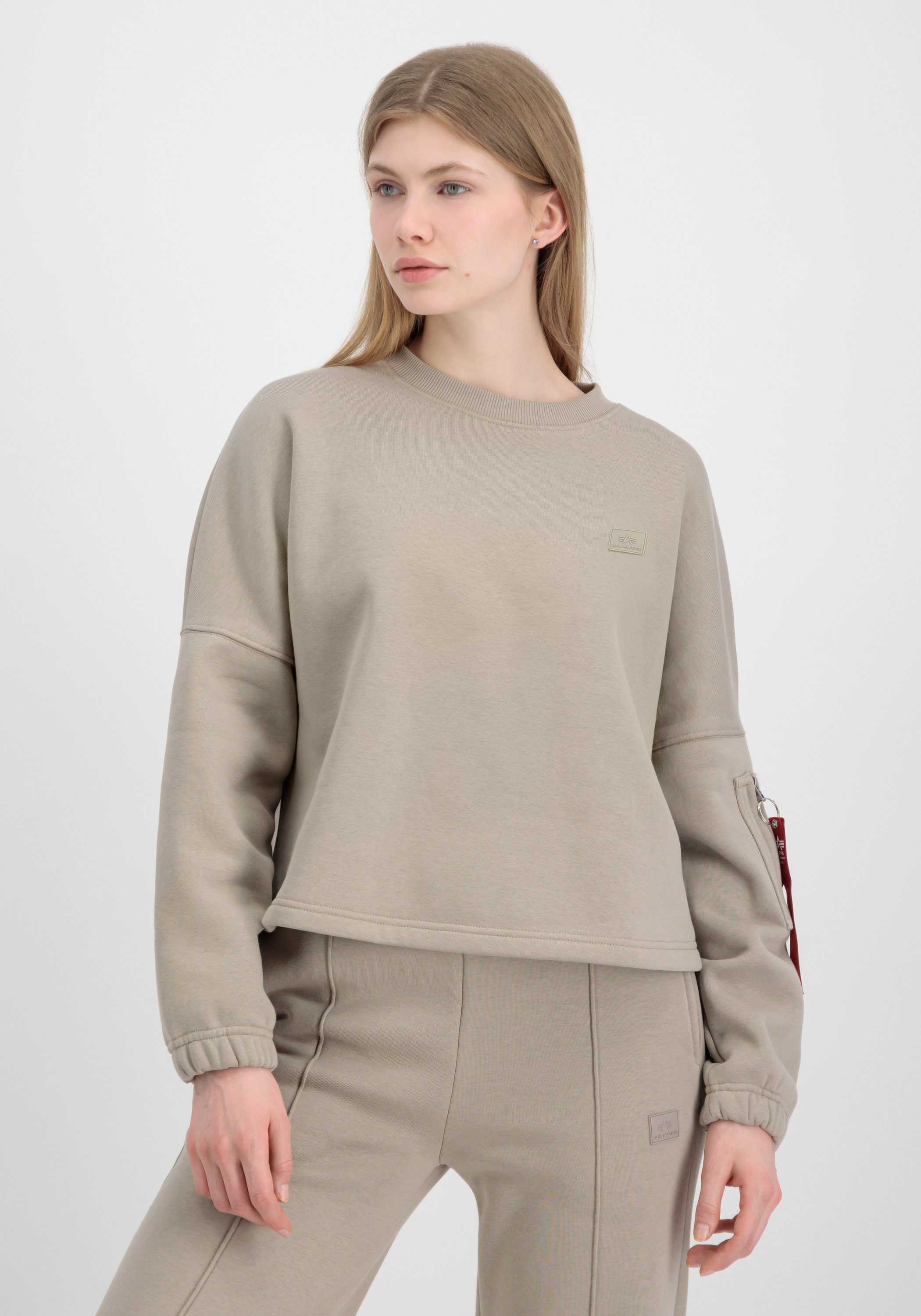 Alpha Industries Sweater ALPHA INDUSTRIES Women - Sweatshirts X-Fit Label OS Sweater Wmn