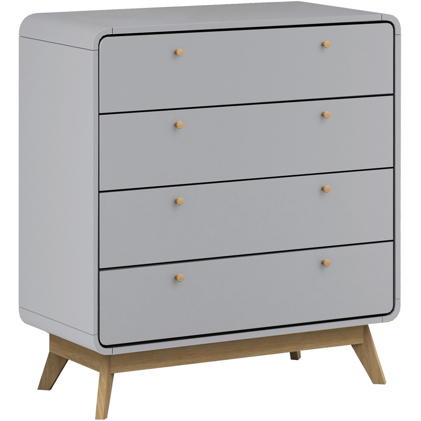 freiraum Kommode Janne, in Grau - 80x88x39cm (BxHxT)