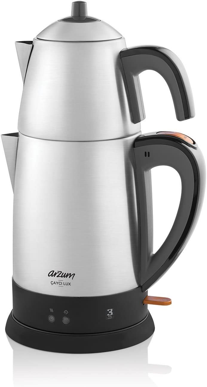 Arzum Teeautomat Cayci-Lux, 2100 W, Hochwertiger elektrischer Teekocher für anspruchsvolle Teeliebhaber