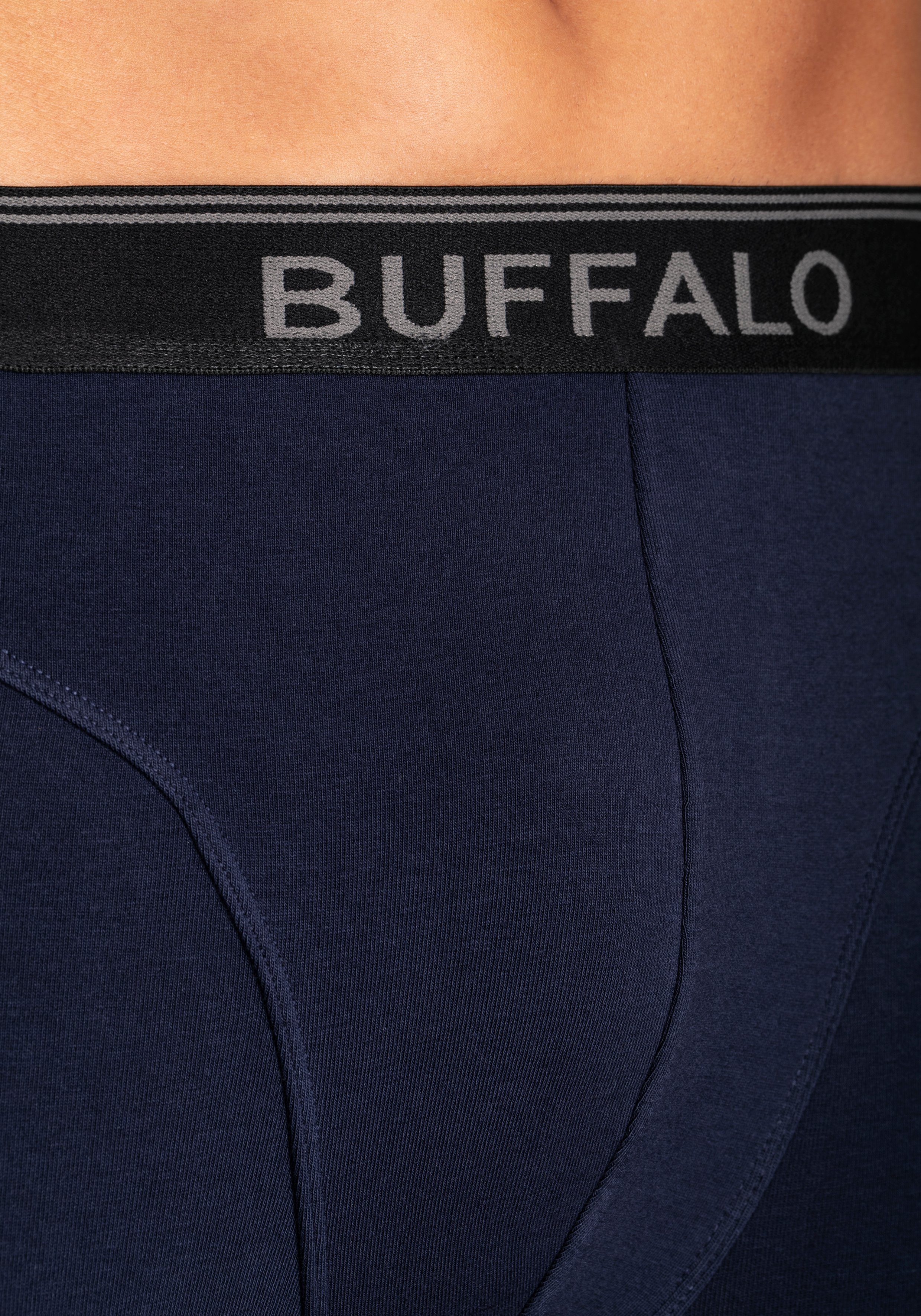 Buffalo Langer Boxer Boxershorts für Herren (Packung, 3-St) in langer Form ideal auch für Sport und Trekking