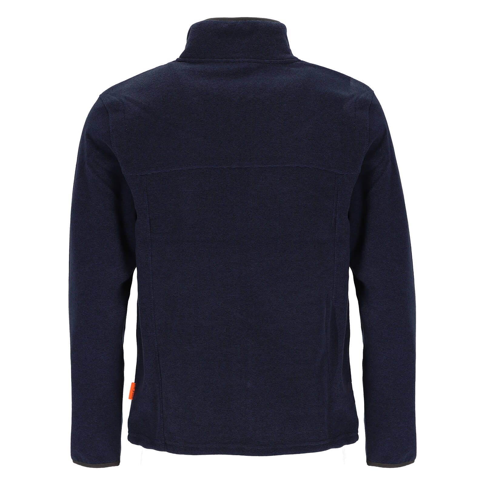 Blue Wave Fleecejacke Marco Herren Jacke Marco in Streifenoptik mit Stehkragen und Reißverschluss