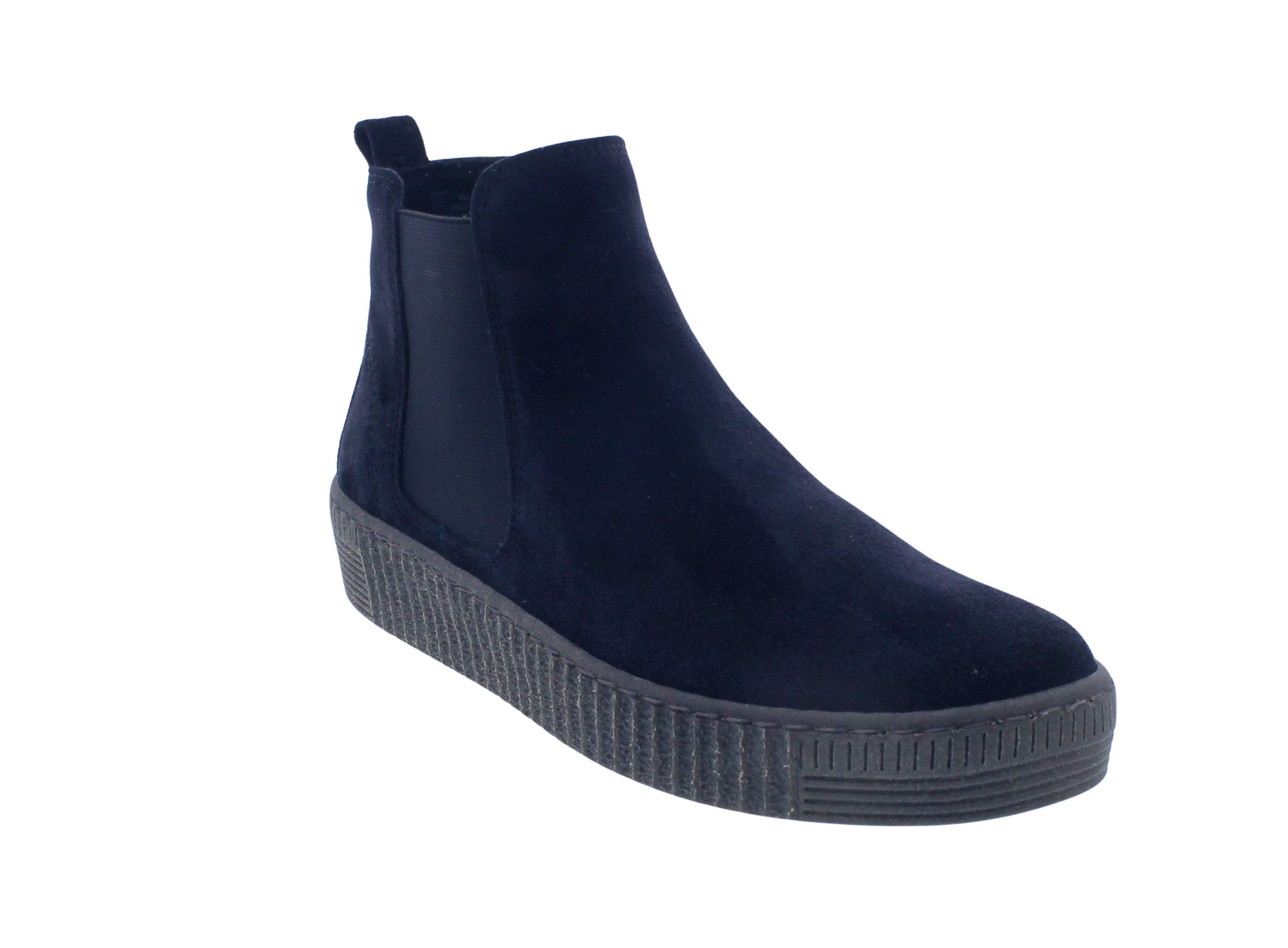Gabor Gabor Bootie 73.731.36, Velourleder (Micro), Ocean - Blau (El. Uni), günstig online kaufen