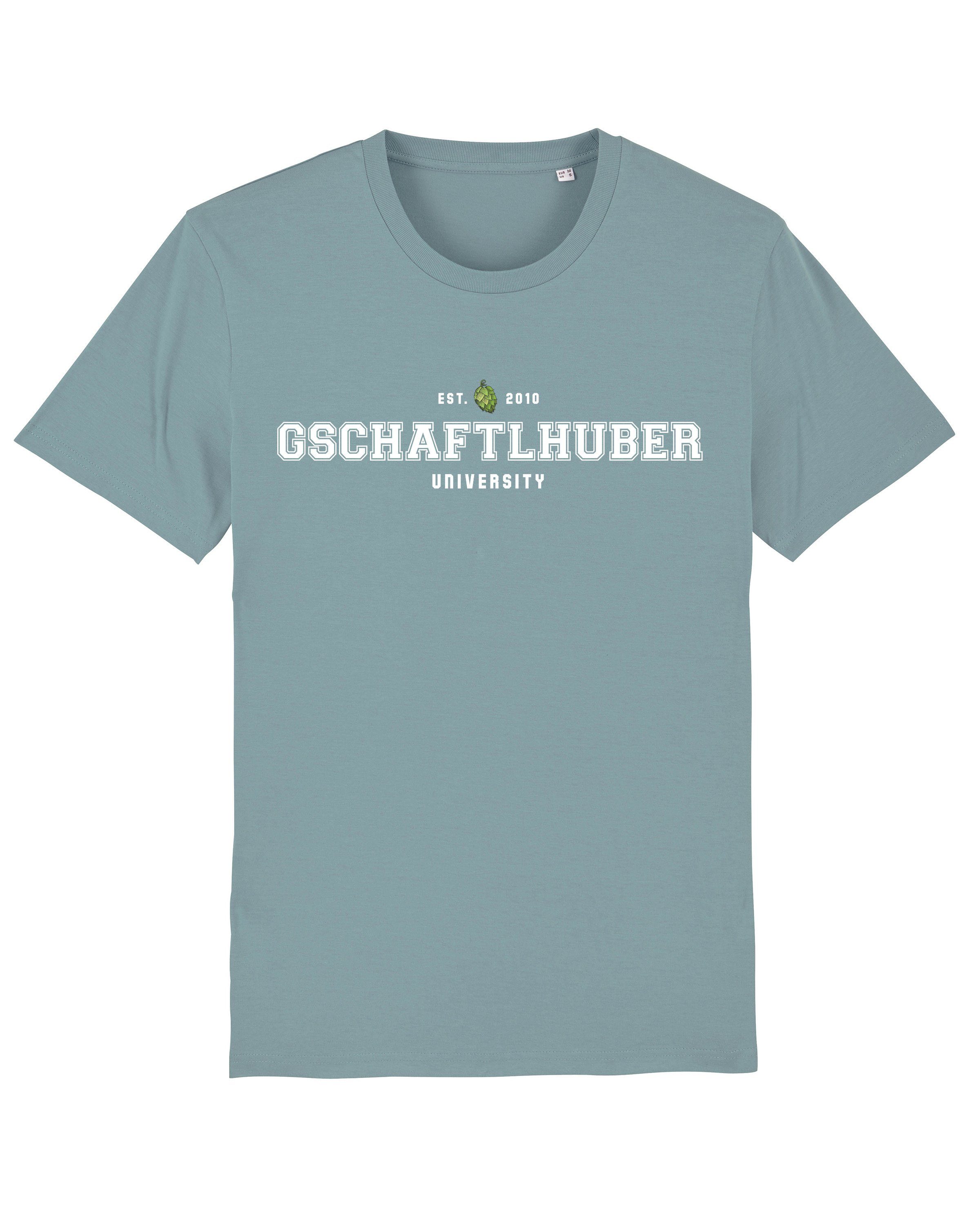 wat? Apparel Print-Shirt Gschaftlhuber University (1-tlg) blau citadel