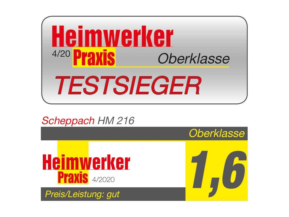 Scheppach Zug-, Kapp- und Gehrungssäge HM216, + 2. Sägeblatt günstig online kaufen