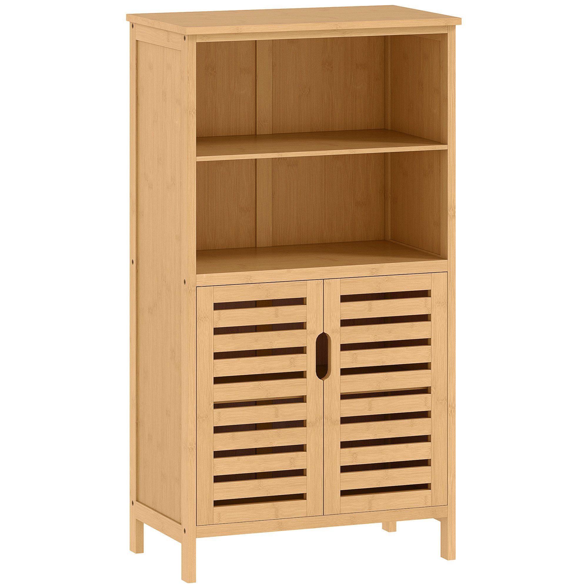 furnicato Badmöbel-Set Moderner Badezimmerschrank 50B x 29T x 92H cm Naturholz, (1-St)