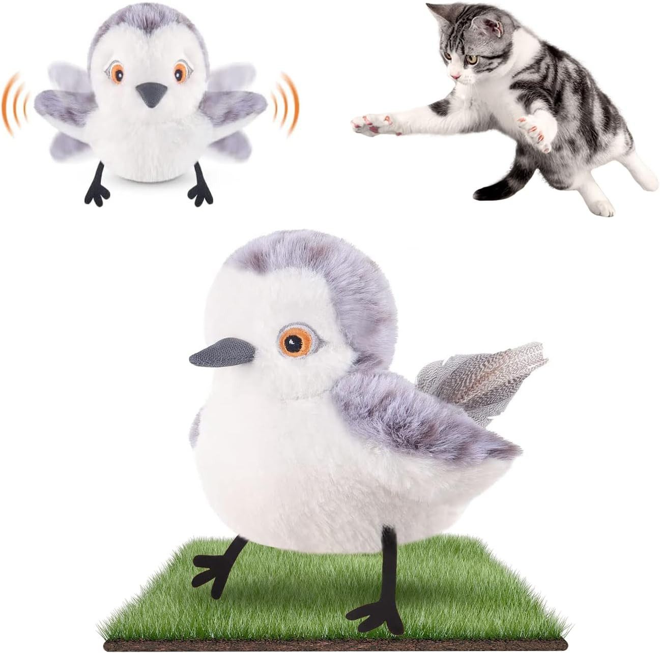 SinLaw Tier-Intelligenzspielzeug Katzenspielzeug Flattervogel, lebensechtes günstig online kaufen