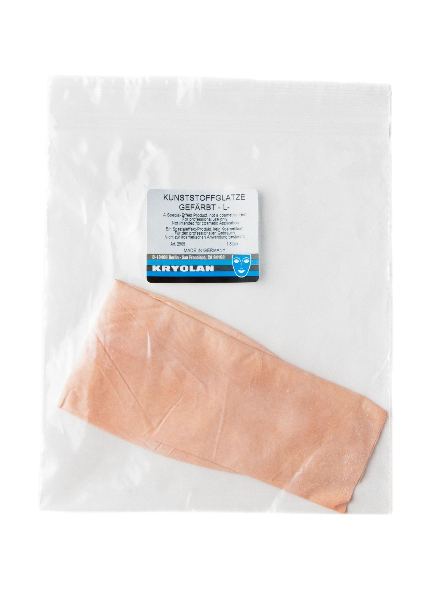Kryolan GmbH Kostüm-Perücke Glatze aus Kunststoff - Karneval Faschingskostüm
