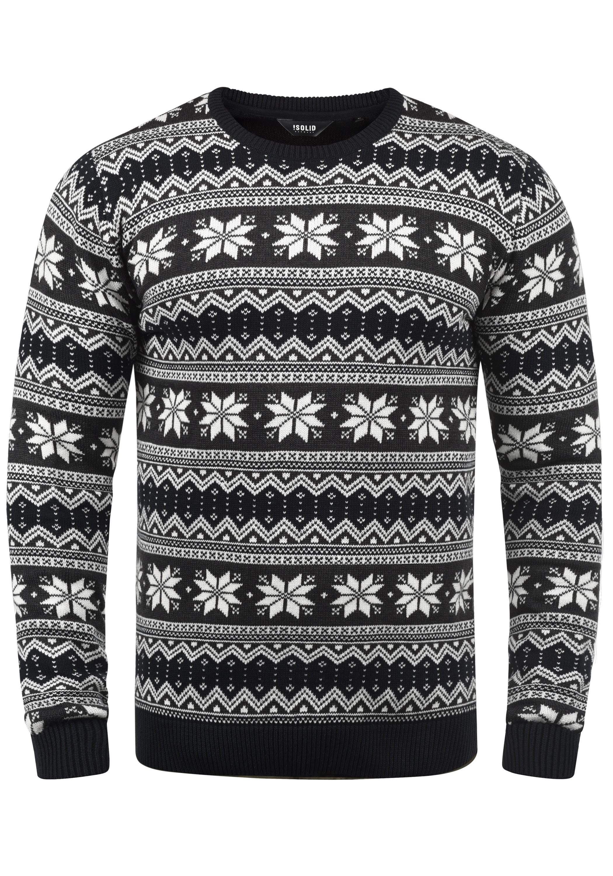 !Solid Strickpullover SDWinno Strickpulli mit Weihnachtsmuster