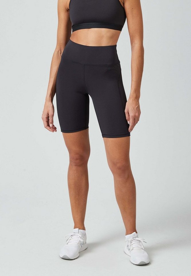 SNOCKS Sporthose High Waist Shorts Damen Trainingsshort Radlerhose (1-tlg)  aus blickdichtem Stretchmaterial, ohne kratzenden Zettel